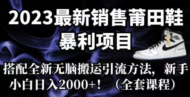 2023最新销售莆田鞋暴利项目，搭配全新无脑搬运引流方法，新手小白日入2000+【揭秘】插图零零网创资源网