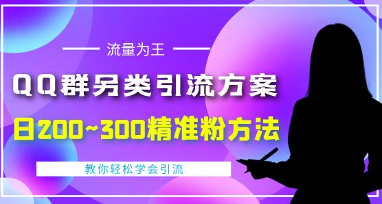 价值888的QQ群另类引流方案，半自动操作日200~300精准粉方法【视频教程】插图零零网创资源网