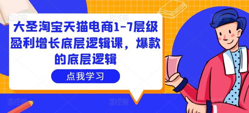 大圣淘宝天猫电商1-7层级盈利增长底层逻辑课，爆款的底层逻辑插图零零网创资源网