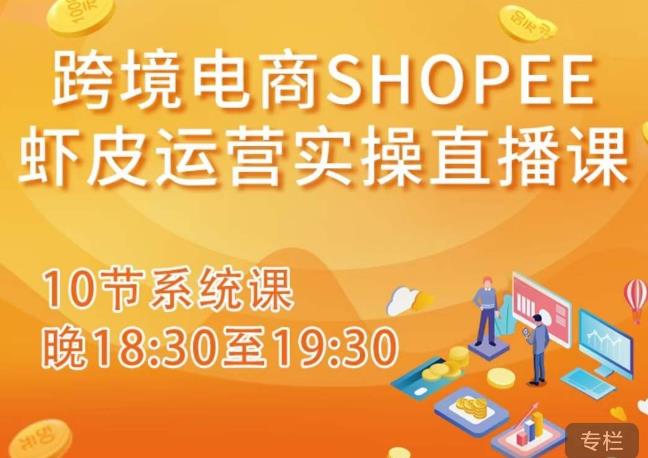 跨境电商Shopee虾皮运营实操直播课，从零开始学，入门到精通（10节系统课）插图零零网创资源网