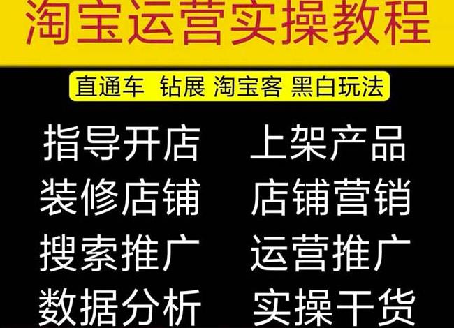 2023淘宝开店教程0基础到高级全套视频网店电商运营培训教学课程插图零零网创资源网