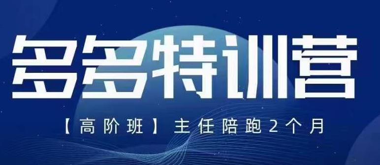 纪主任·5月最新多多特训营高阶班，玩法落地实操，多多全掌握插图零零网创资源网