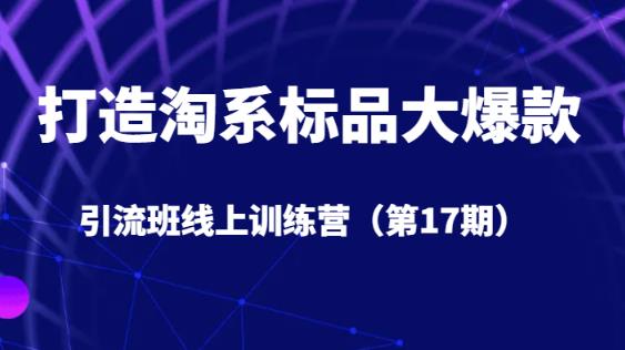 打造淘系标品大爆款引流班线上训练营5天直播授课插图零零网创资源网