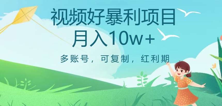 视频号暴利项目，多账号，可复制，红利期，月入10w+【揭秘】插图零零网创资源网