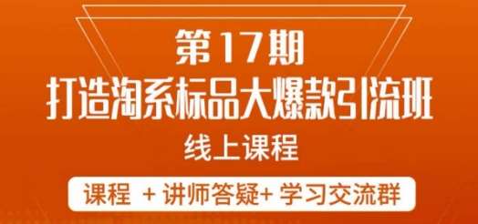 南掌柜-第17期打造淘系标品大爆款，5天线上课插图零零网创资源网