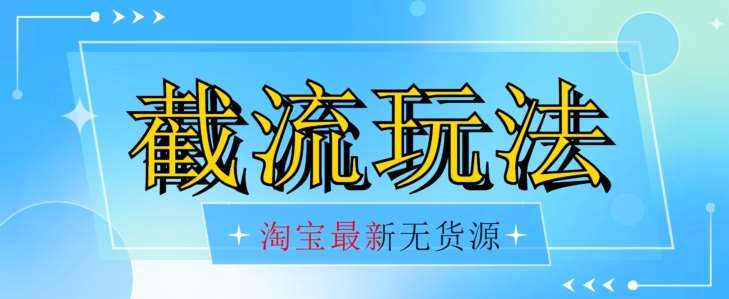 首发价值2980最新淘宝无货源不开车自然流超低成本截流玩法日入300+【揭秘】【1111更新】插图零零网创资源网