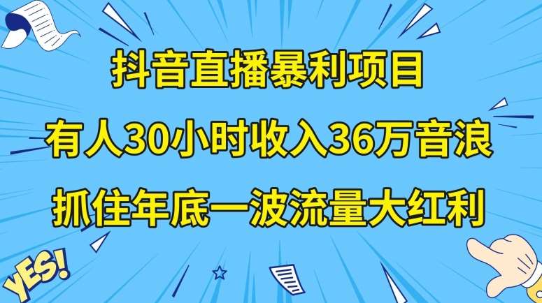 抖音直播暴利项目，有人30小时收入36万音浪，公司宣传片年会视频制作，抓住年底一波流量大红利【揭秘】插图零零网创资源网