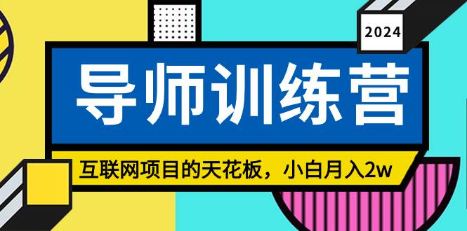 （8618期）《导师训练营》互联网项目的天花板，小白月入2w插图零零网创资源网