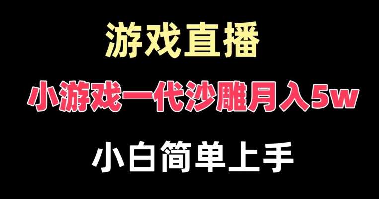 玩小游戏一代沙雕月入5w，爆裂变现，快速拿结果，高级保姆式教学【揭秘】插图零零网创资源网