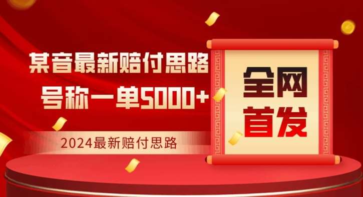 全网首发，2024最新抖音赔付项目，号称一单5000+保姆级拆解【仅揭秘】插图零零网创资源网