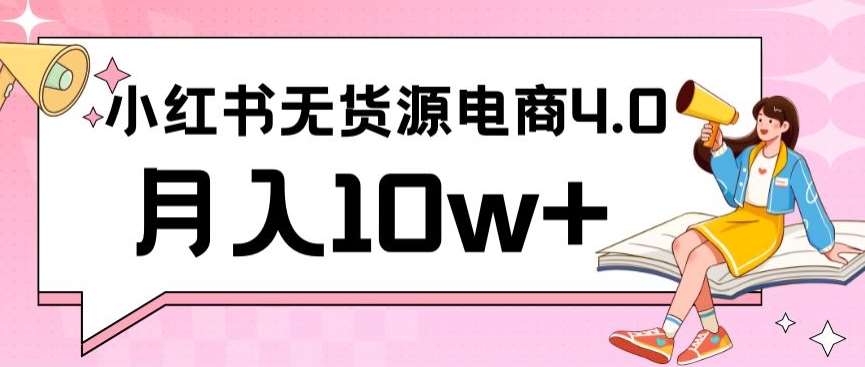 小红书新电商实战，无货源实操从0到1月入10w+联合抖音放大收益【揭秘】插图零零网创资源网