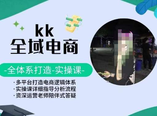 KK全域电商，全体系打造实操课，多平台打造电商逻辑体系插图零零网创资源网