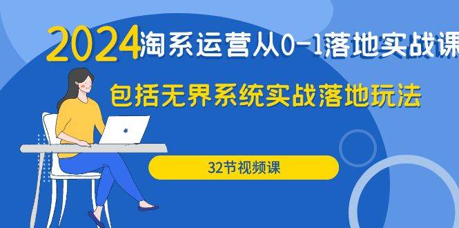 （9919期）2024·淘系运营从0-1落地实战课：包括无界系统实战落地玩法（32节）插图零零网创资源网