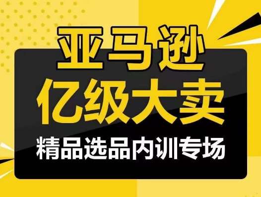 亚马逊亿级大卖-精品选品内训专场，亿级卖家分享选品成功之道插图零零网创资源网