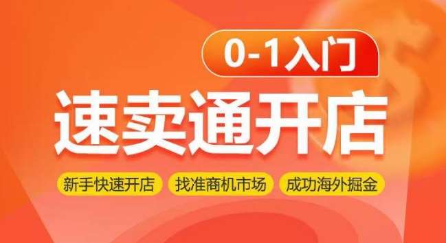 速卖通开店0-1入门，新手快速开店 找准商机市场 成功海外掘金插图零零网创资源网