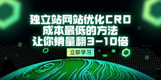 （10173期）独立站网站优化CRO，成本最低的方法，让你销量翻3-10倍（5节课）插图零零网创资源网