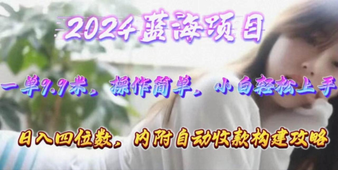 （10204期）年轻群体的蓝海市场，1单9.9元，操作简单，小白轻松上手，日入四位数插图零零网创资源网