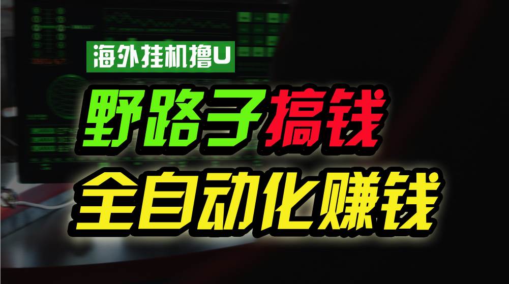 海外挂机撸U新平台，日赚8-15美元，全程无人值守，可批量放大，工作室内部项目！插图零零网创资源网