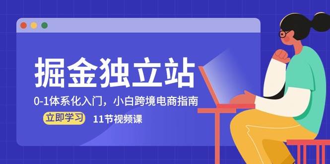 （10536期）掘金 独立站，0-1体系化入门，小白跨境电商指南（11节视频课）插图零零网创资源网