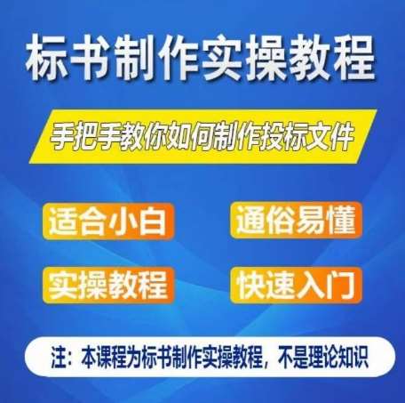 标书制作实操教程，手把手教你如何制作授标文件，零基础一周学会制作标书插图零零网创资源网