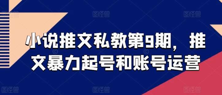 小说推文私教第9期，推文暴力起号和账号运营插图零零网创资源网