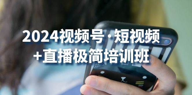 2024视频号短视频+直播极简培训班：抓住视频号风口，流量红利插图零零网创资源网