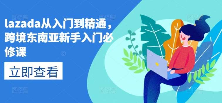 lazada从入门到精通，跨境东南亚新手入门必修课插图零零网创资源网