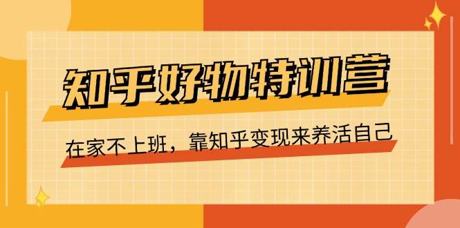 知乎好物特训营，在家不上班，靠知乎变现来养活自己（16节）插图零零网创资源网