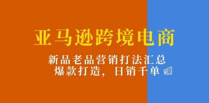 （11433期）亚马逊跨境电商：新品老品营销打法汇总，爆款打造，日销千单插图零零网创资源网-最新赚钱项目