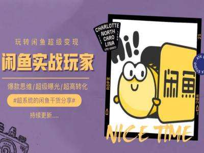 手把手教你0到1系统玩转闲鱼变现，爆款思维/超级曝光/超高转化插图零零网创资源网-最新赚钱项目