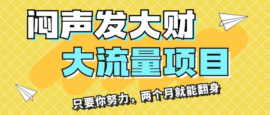 （11688期）闷声发大财，大流量项目，月收益过3万，只要你努力，两个月就能翻身插图零零网创资源网