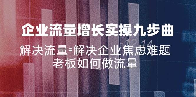 （11822期）企业流量增长实战九步曲，解决流量=解决企业焦虑难题，老板如何做流量插图零零网创资源网