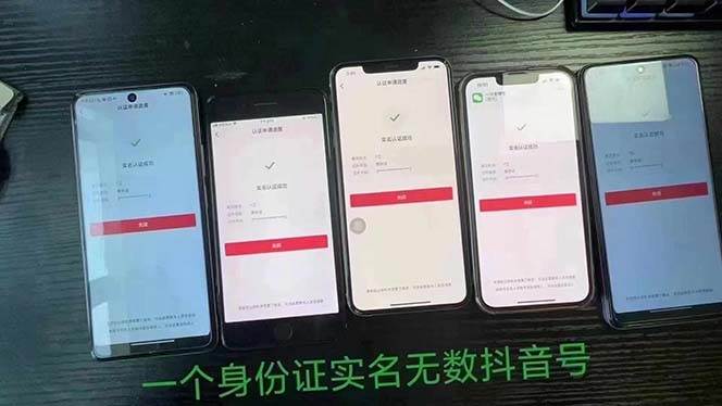 抖音无限实名技术：一个SFZ号码可以十名无数个抖音账号，具体自己实操插图零零网创资源网