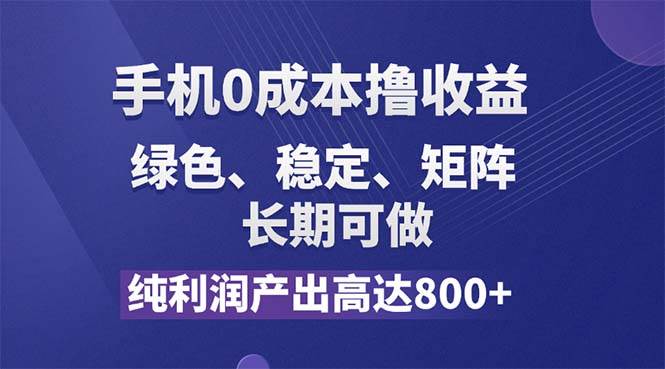 （11976期）纯利润高达800+，手机0成本撸羊毛，项目纯绿色，可稳定长期操作！插图零零网创资源网