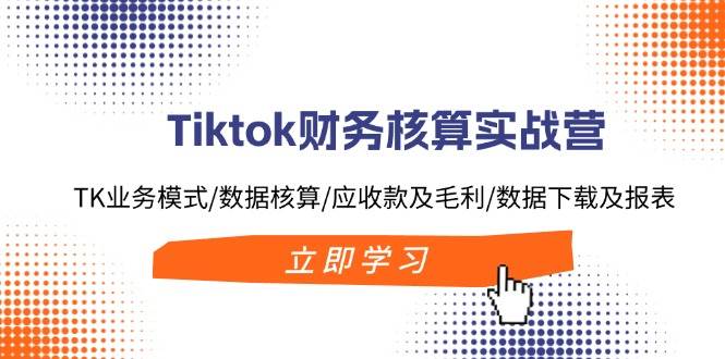 （11978期）Tiktok财务核算实战营：TK业务模式/数据核算/应收款及毛利/数据下载及报表插图零零网创资源网