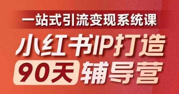 小红书IP打造90天辅导营(第十期)​内容全面升级，一站式引流变现系统课插图零零网创资源网