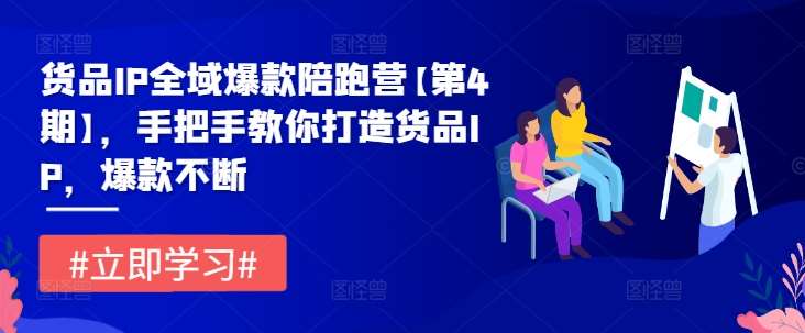 货品IP全域爆款陪跑营【第4期】，手把手教你打造货品IP，爆款不断插图零零网创资源网