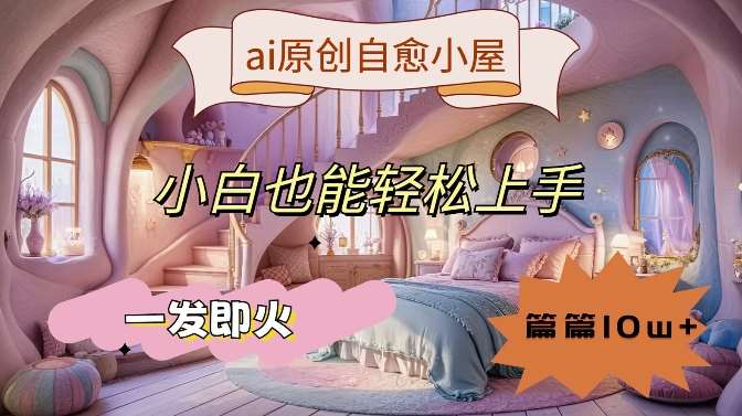 ai原创治愈小屋，小白也能轻松上手，一发即火，篇篇10w+【揭秘】插图零零网创资源网