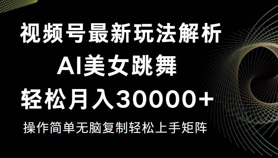 （12420期）视频号最新暴利玩法揭秘，轻松月入30000+插图零零网创资源网