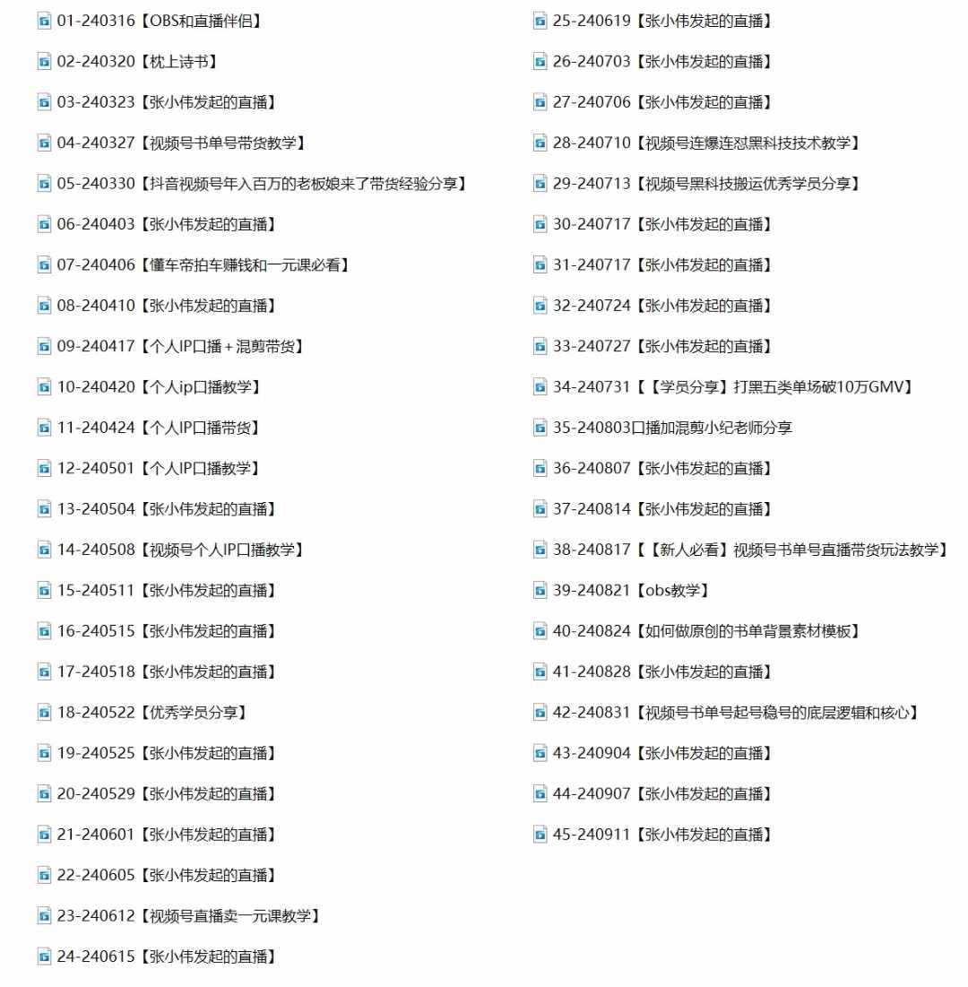 （12612期）2024视频号最新带货实战课：无人直播/书单号卖货/个人IP口播 (附资料素材)插图零零网创资源网