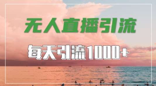 抖音快手视频号全平台通用，无人直播引流法，超暴力引流1000+高质量精准创业粉【揭秘】插图零零网创资源网