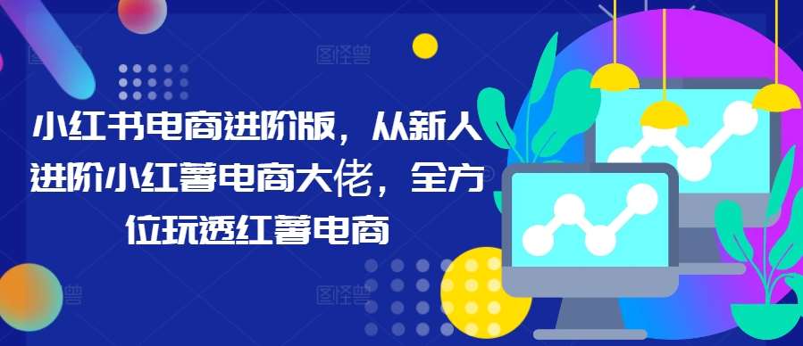 小红书电商进阶版，从新人进阶小红薯电商大佬，全方位玩透红薯电商插图零零网创资源网