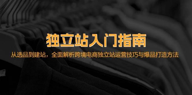 （12882期）独立站入门指南：从选品到建站，全面解析跨境电商独立站运营技巧与爆品…插图零零网创资源网-最新赚钱项目