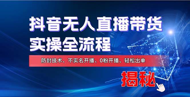 （13001期）在线赚钱新途径：如何用抖音无人直播实现财务自由，全套实操流程，含…插图零零网创资源网