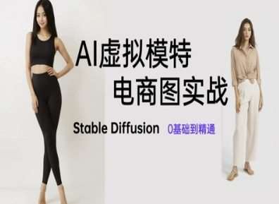 AI虚拟模特电商图实战，AI绘画Stable Diffusion 0基础到精通插图零零网创资源网-最新赚钱项目