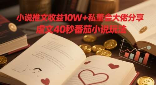 小说推文收益10W+私董会大佬分享，虐文40秒番茄小说玩法插图零零网创资源网-最新赚钱项目