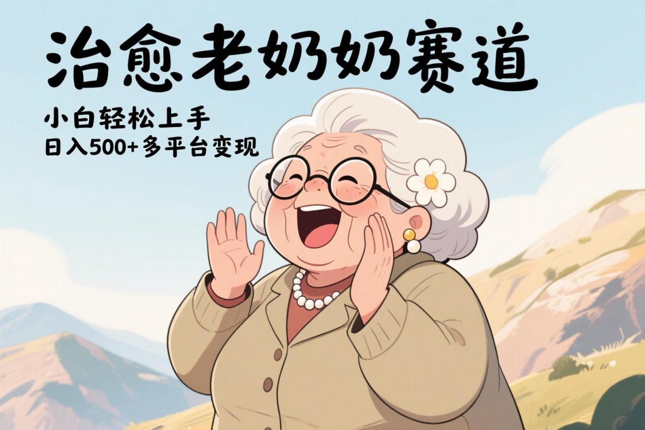 视频号治愈老奶奶赛道，小白轻松上手，日入500+多平台变现插图零零网创资源网-最新赚钱项目