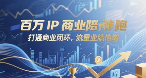 百万IP商业陪跑，打通商业闭环，流量业绩倍增插图零零网创资源网-最新赚钱项目
