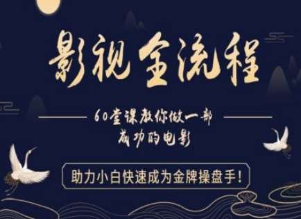 【影视全流程】教你做一部成功的电影，助力小白快速成为金牌操盘手插图零零网创资源网-最新赚钱项目