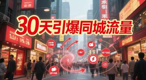 30天引爆同城流量：团购篇 认知篇 流量篇 来客篇 达人篇 老板人设IP篇 投流篇插图零零网创资源网-最新赚钱项目